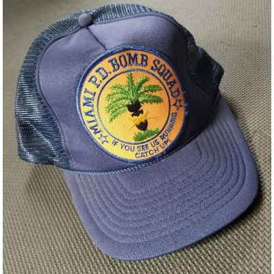 Miami Police Department Bomb Squad Hat Cap P.D. LEO Law Enforcement Florida   eb-73941254